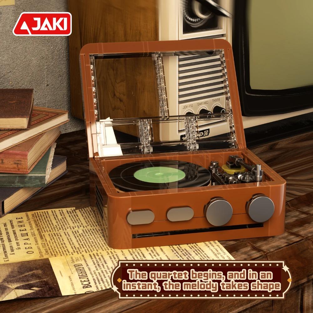 JAKI Retro Electronics Series Game Console High Brick Building Blocks MOC Model Assembly Creative Ornament Kids Birthday Gift