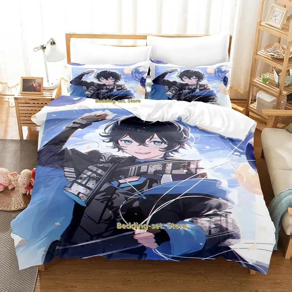 New Vtuber Axia Krone Bedding Set Single Twin Full Queen King Size Bed Set Adult Kid Bedroom Duvetcover Sets Anime Bed