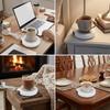 US Standard Plug Mug Warmer Uniform Heating Plate Tea Thermal Mat  Winter Drink Warmer
