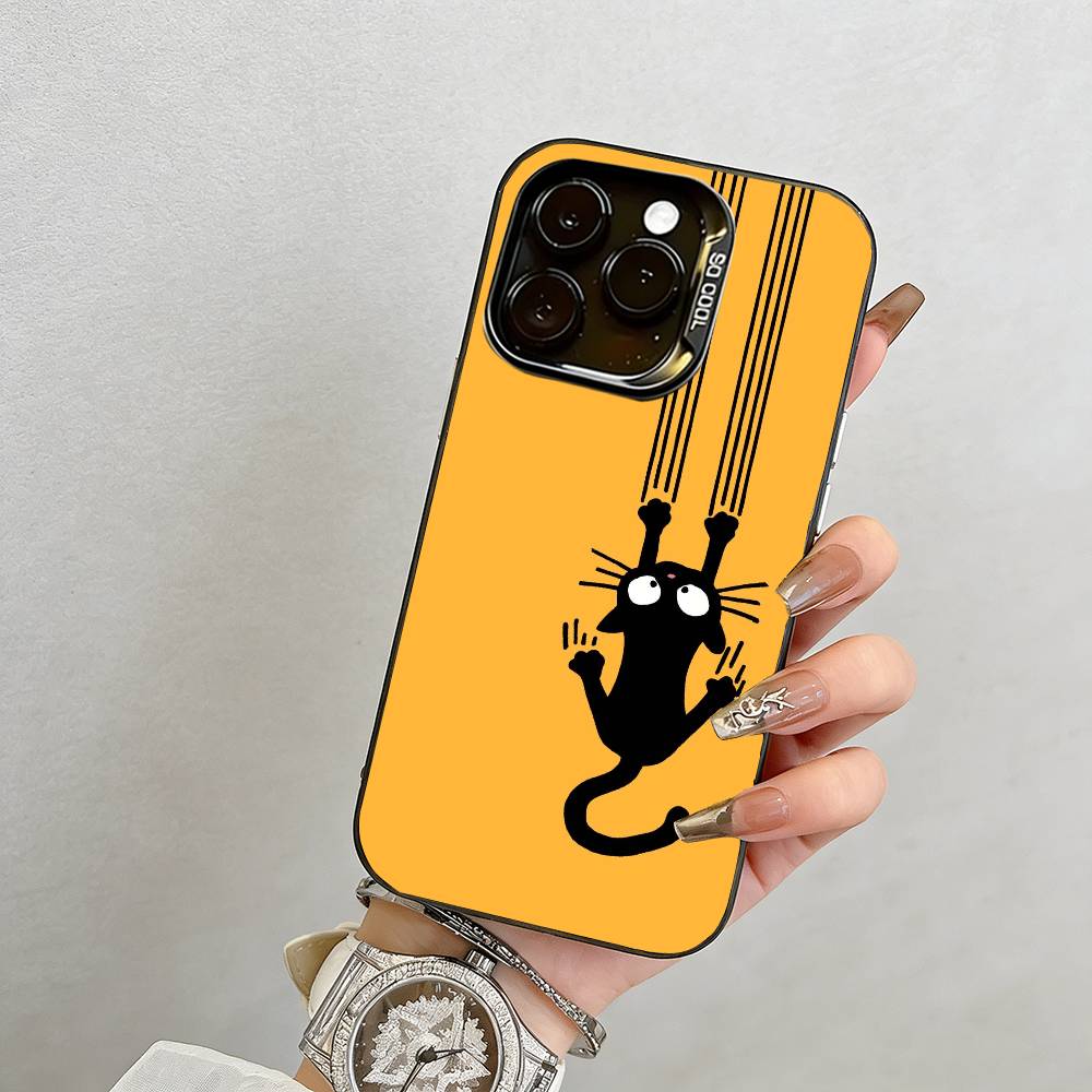 Одиночная Иллюстрация Чехол для Телефона Для iPhone 17,16,15,14,13,12,11 Plus,Pro Max,XS,Разноцветный Серебристый Чехол для Телефона Funda Cover