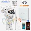 Galaxy Star Projector Night Light Sticker DIY Sky Astronaut Nebula Lamp For Children Gift Bedroom Decorative Luminaires