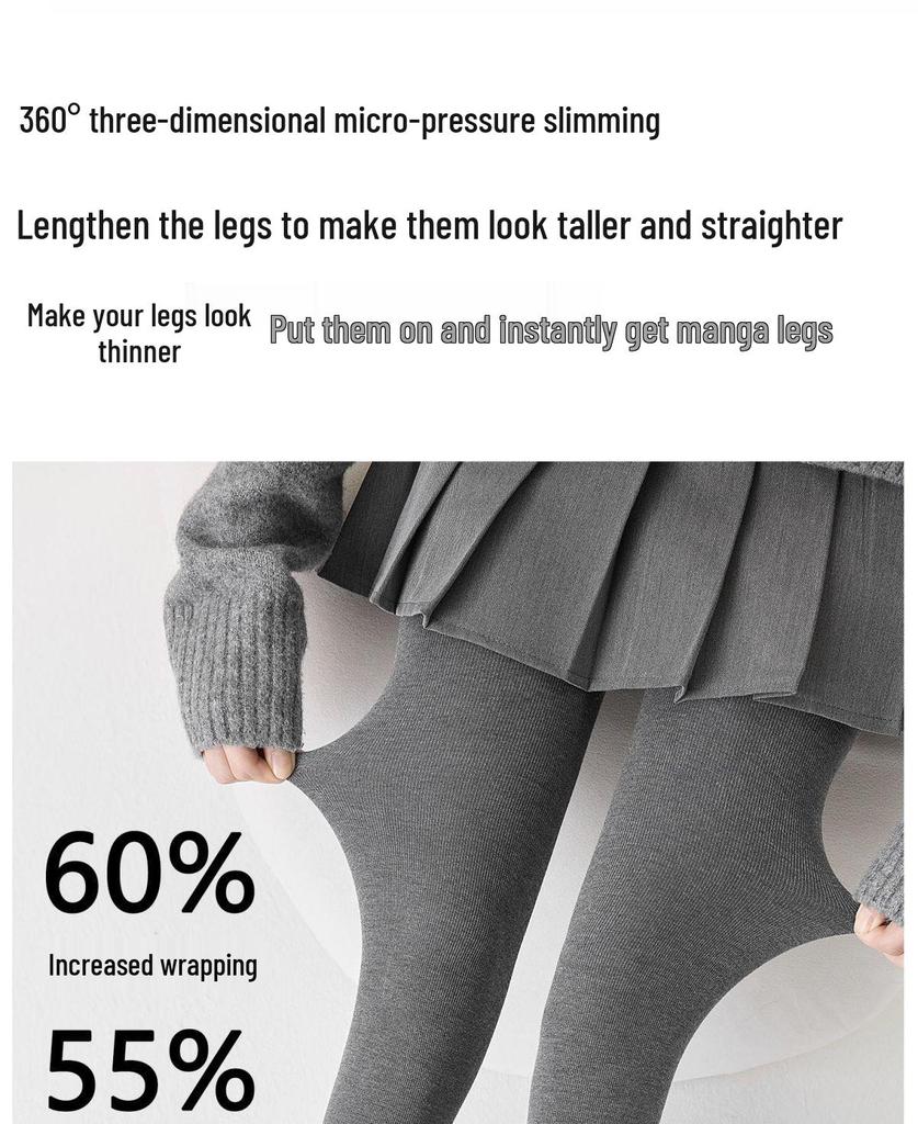 JIAZINI Женские серые микрокомпрессионные утягивающие леггинсы - на флисовой подкладке, не скользят, идеально подходят для весны и осени/зимы.