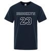 Brooklyn 23 Usa City Street Letter T-Shirt Men Vintage High Quality Tee Clothes Cotton Tops Oversized T-Shirts