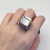 Vent Keyboard Delete Anything Rings Metal Statement Rings Jewelry Creative Spindle Tester Ring