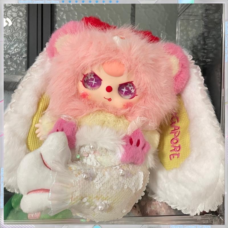 Оригинал В наличии Малыш Три Сингапурская Лимитированная 400% Плюшевая Слепая Коробка Милая Настольная Кукла Украшение Подарок на День Рождения