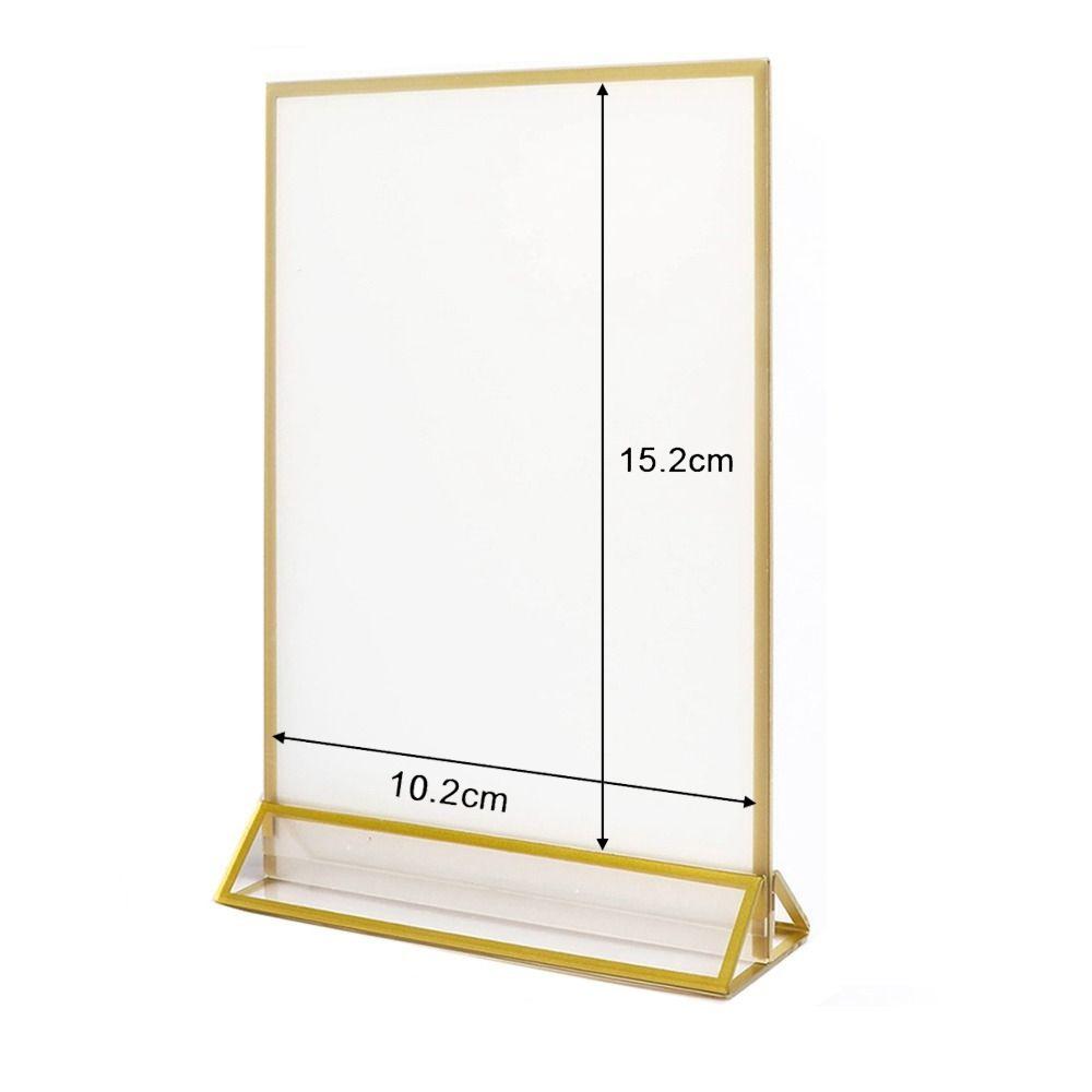 Акриловый стенд для меню, декор для вечеринок, дисплей, знаки, поддержка, держатель для модных карточек, свадьба