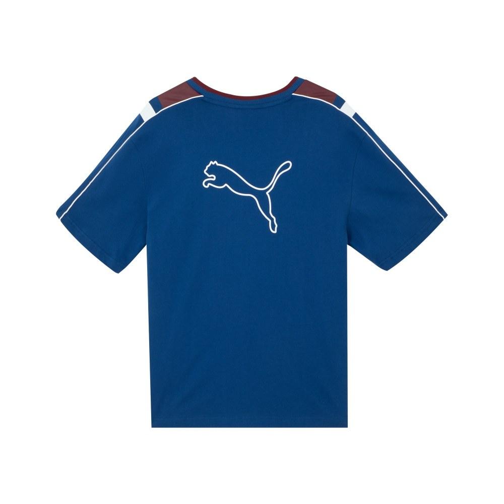 Puma Archive Pack Short Sleeve Tee With Logo Embroidery Unisex Tops Blue 622777-67
