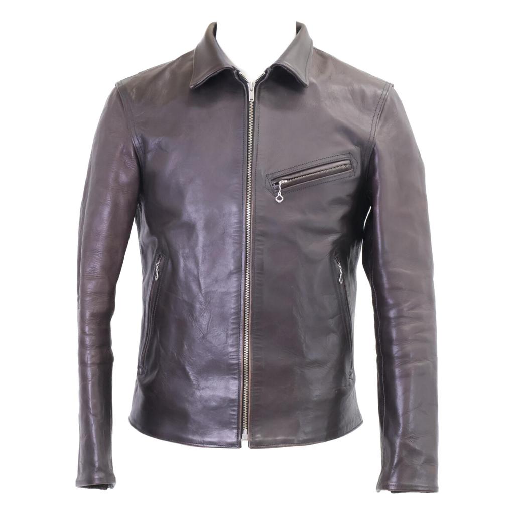 FINECREEKLEATHERS Eric Single Riders Jacket 40 Dark brownUsed