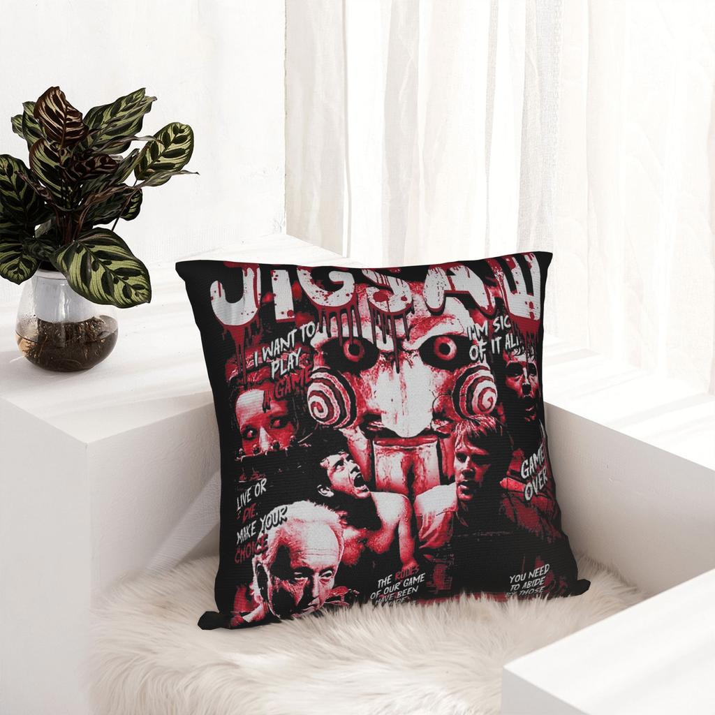 Jigsaw Saw Movie Pillowcase Soft Polyester Cushion Cover Gift Throw Pillow Case Cover Home Drop Shipping 45*45cm