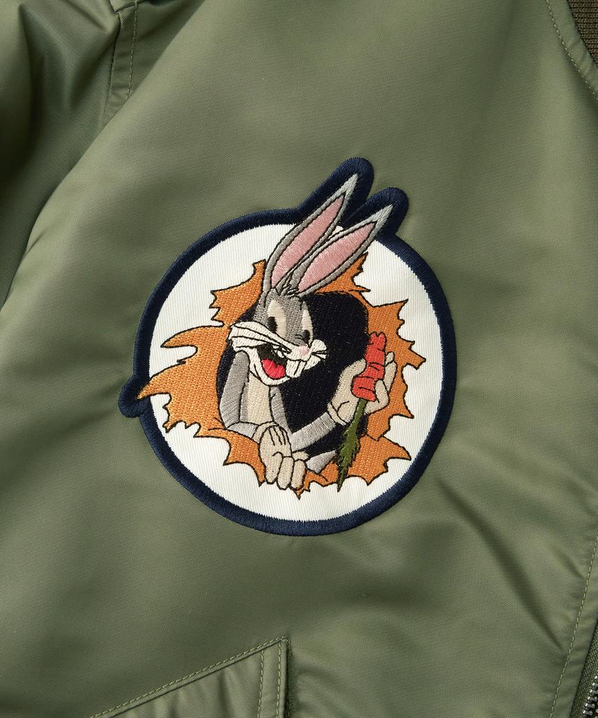 Выдающаяся куртка L-2B [Looney Tunes]_Оливково-зеленая