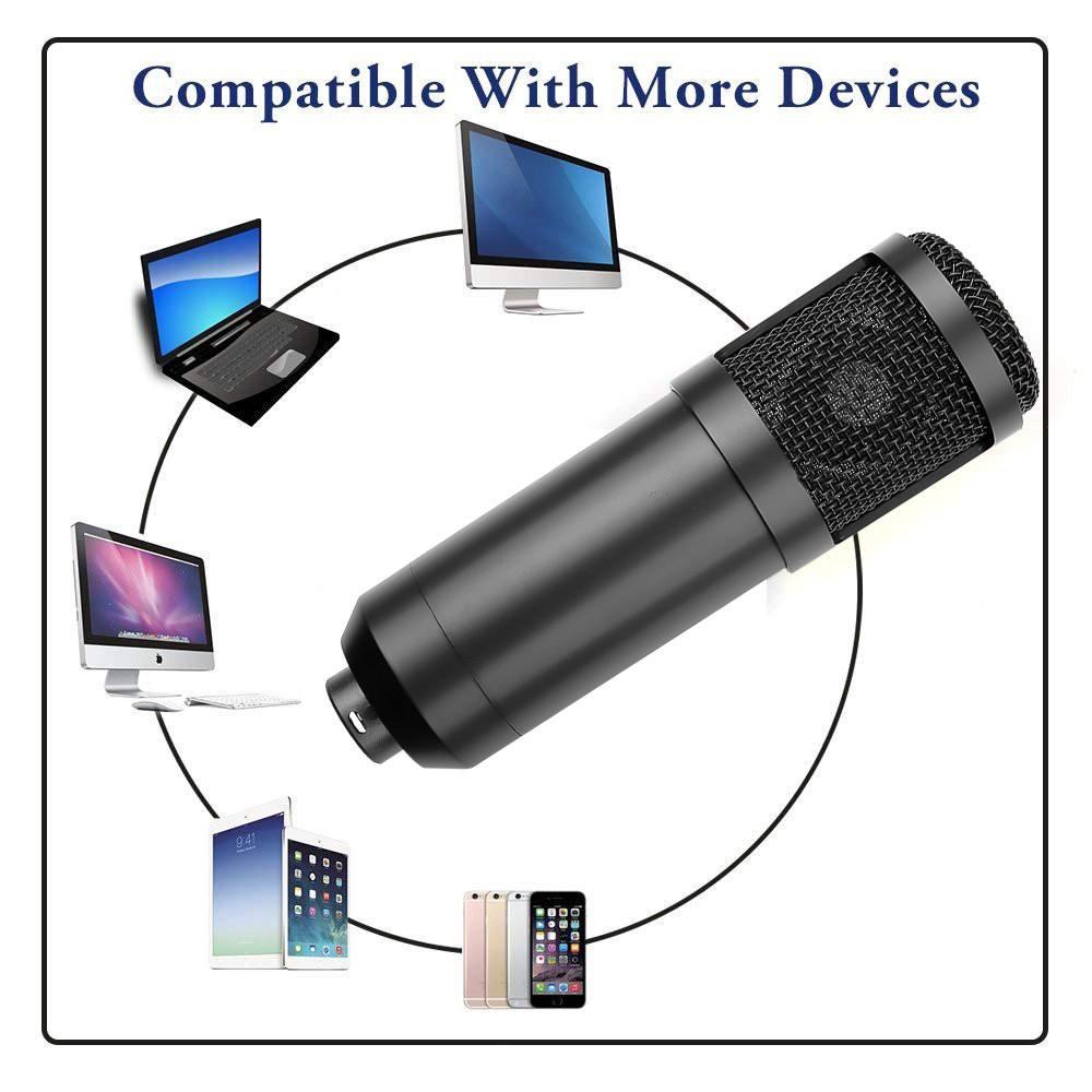 Конденсаторные микрофоны Подвесные микрофоны Студийные Для KTV Караоке Радиовещание Пение Запись Компьютерный Прямой Микрофон