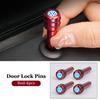 Car Door Lock Pins Metal Door Lock Pull Pin Cover Key Accessories For Volkswagen VW Polo Golf 6 7 8 Jetta Tiguan Touran T-ROC zf4