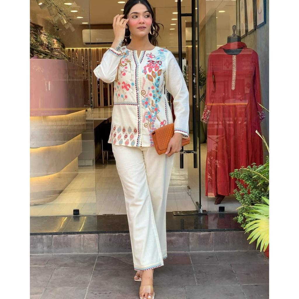 Индийский Болливуд Топ Туника Курта Брюки Комплект Шнурок Женская Вечеринка Дизайнерская Курти VSO-1728 c