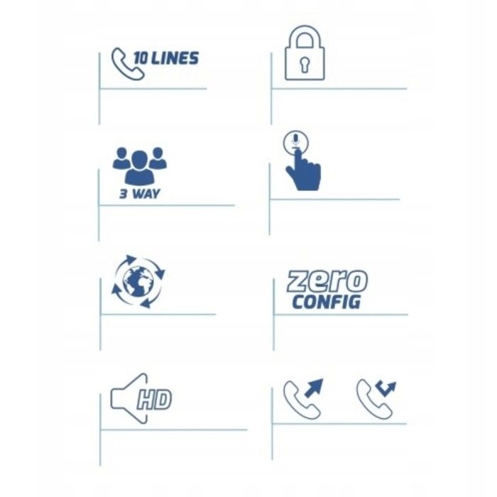 Téléphone sans fil - GRANDSTREAM - DP722 - 10 lignes - Écran TFT 1.8'' - Autonomie 20h