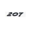 For Peugeot 206 207 208 301 308 307 408 508 3D Chrome Black Letters Badges ABS Car Fender Rear Trunk Sticker Accessories