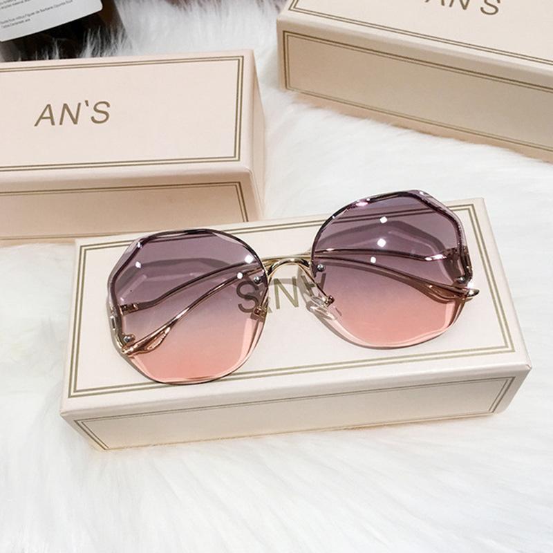 Rimless Sunglasses Fashion Polygon Popular Sunglasses Woman Shades Sun Glasses for Female Sunglasses