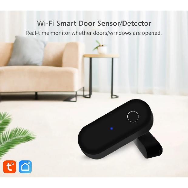 Tuya Умный WiFi Датчик открытия/закрытия двери Уведомления через приложение Smart Life Совместимость с Alexa Google Home