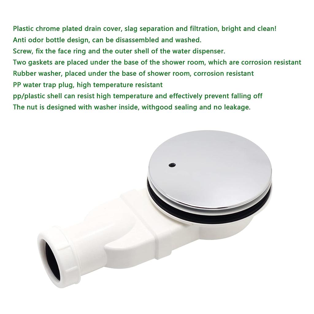 Сливной поддон для душа Тонкий сифон Низкопрофильный сифон для душа Боковой слив для душа Универсальный напольный слив для душа для ванной комнаты