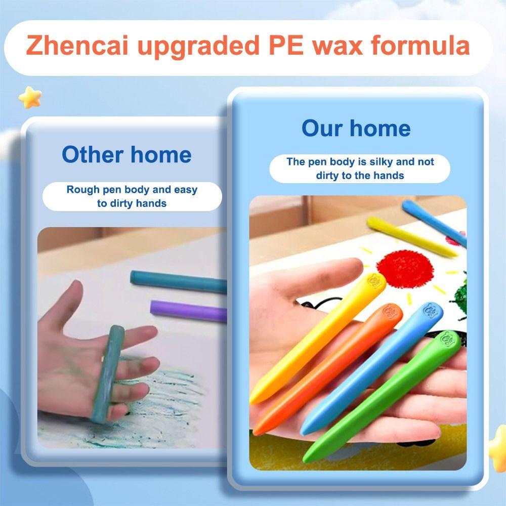 12/24/36/48Цвета 12/24/36/48Цвета Пластиковые Мелки Не Грязные Руки Инструменты Для Рисования Канцелярские Товары
