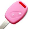 [ИКТ] (Автомобили Хонда) Силиконовый чехол для бесключевых ключей 2 кнопки Светло-розовый/Fit/Odyssey/CR-V/Stream/Civic и т.д.. Специально