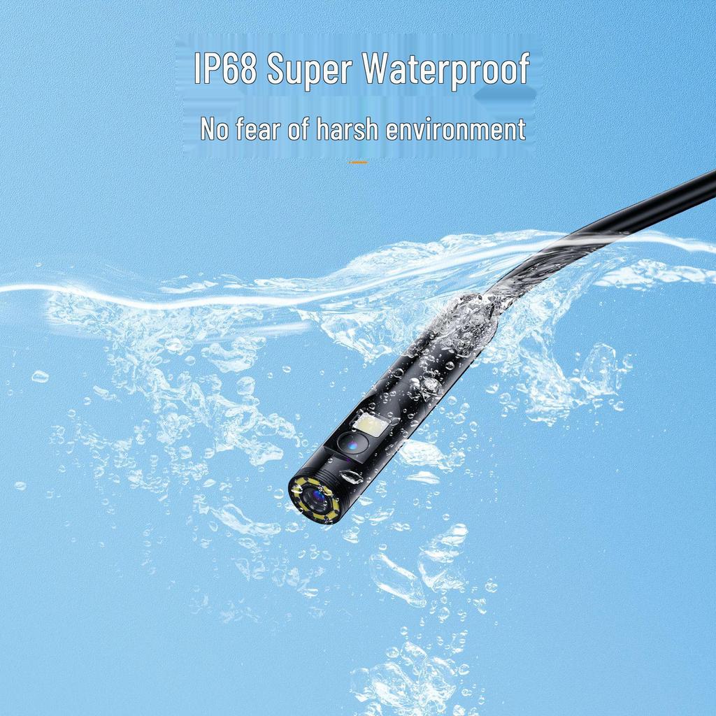 Водонепроницаемая эндоскопическая камера с двумя объективами высокого разрешения для телефона Apple – 3-мегапиксельный промышленный зонд