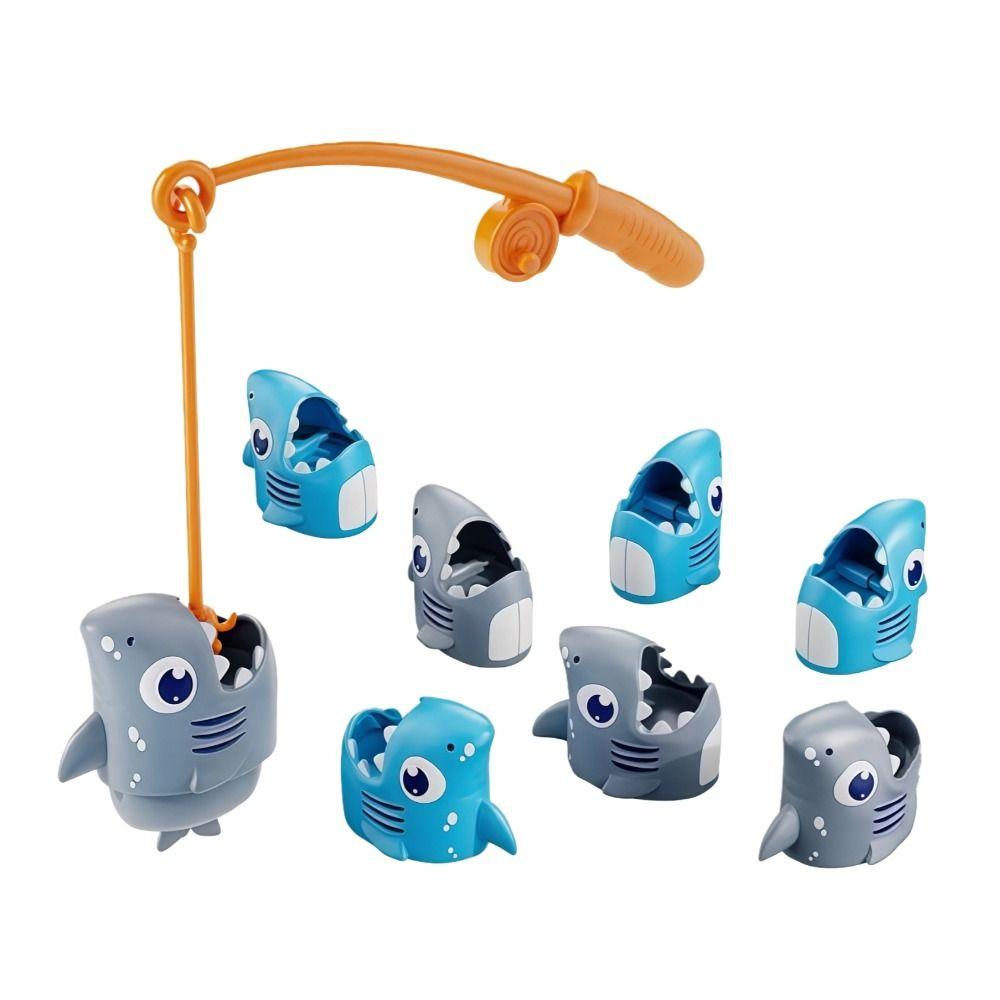 Fishing Rod Electric Fishing Toy Set Fishing Dish Fishing Game Toys  Halloween Birthday Gift