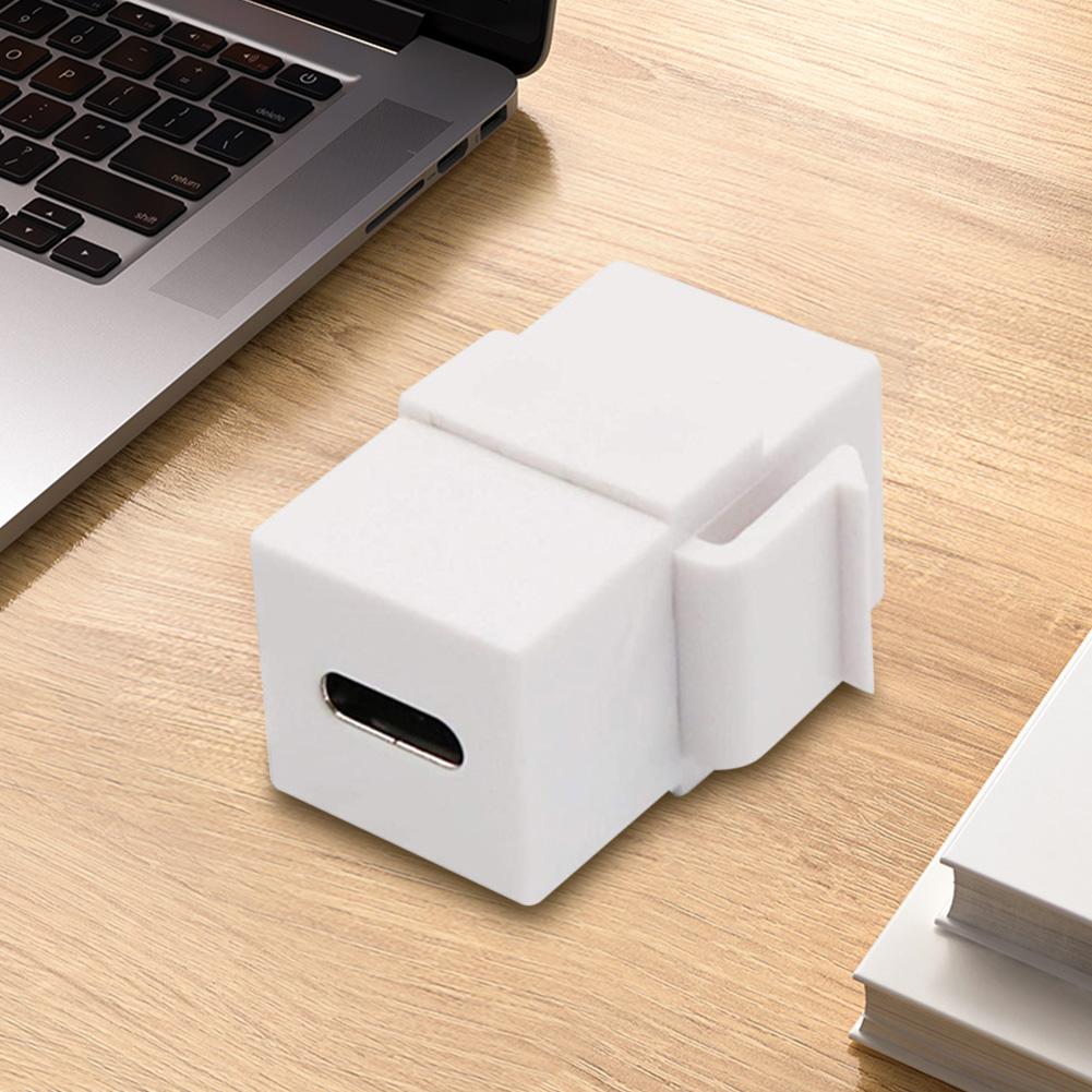 USB 3.1 Type C Keystone Jack Поддержка Зарядки Синхронизации Данных Вставка Keystone Plug and Play для Настенной Панели Панели Розеток