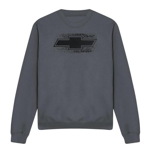 Chevrolet Unisex Adult Bowtie Burnout Sweatshirt