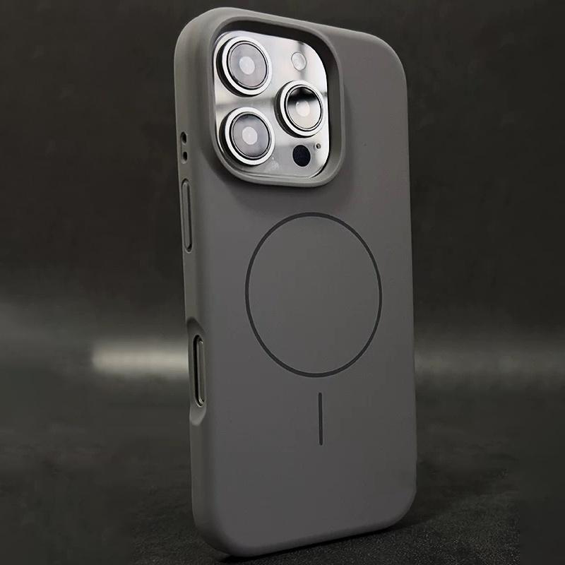Силиконовый матовый магнитный чехол для iPhone 16 15 Plus 14 13 12 11 Pro Max Для беспроводной зарядки Magsafe Мягкий защитный чехол