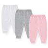 1 шт. Унисекс Однотонные Штаны для Новорожденной Девочки Хлопковые Штаны для Мальчика Четыре Сезона Штаны для Малыша Летний Комплект Леггинсов