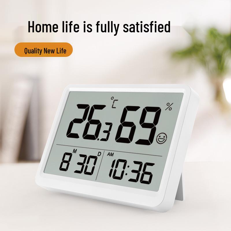 Ультратонкие настенные магнитные часы с термометром и гигрометром