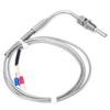 K Type Grounded Thermocouple Temperature Sensor, Stainless Steel Temperature Sensor Probe, NPT 1/8 inch Thread with 1m Cable for PID Temperature