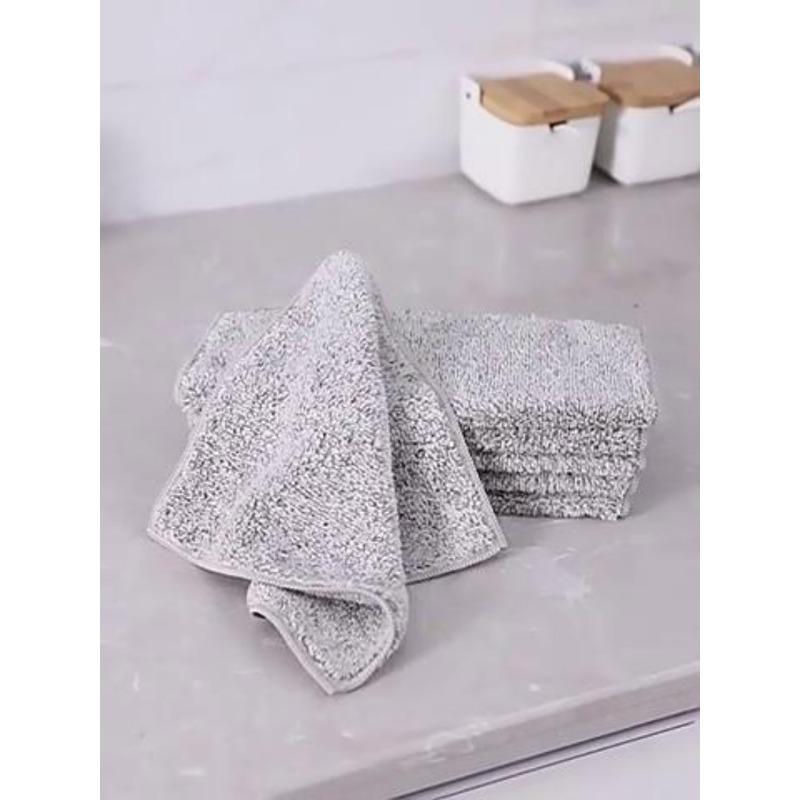 10pcs  Microfiber Kitchen Towel Set Bamboo Fier Towels for Kitchen Napkin Soft Dish Cloth Absorbent Cleaning Cloth Rags