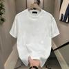 Women Men Cotton T Shirt Round Neck Short Sleeve Solid Color Casual T-shirts