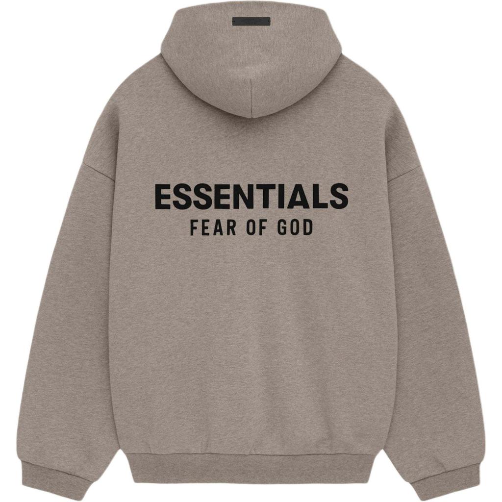 Fear of God Мужская флисовая толстовка с капюшоном Essentials II Heather Grey 192HO246259F