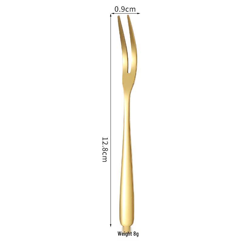 ZISIZ Золотые фруктовые вилки из нержавеющей стали 304