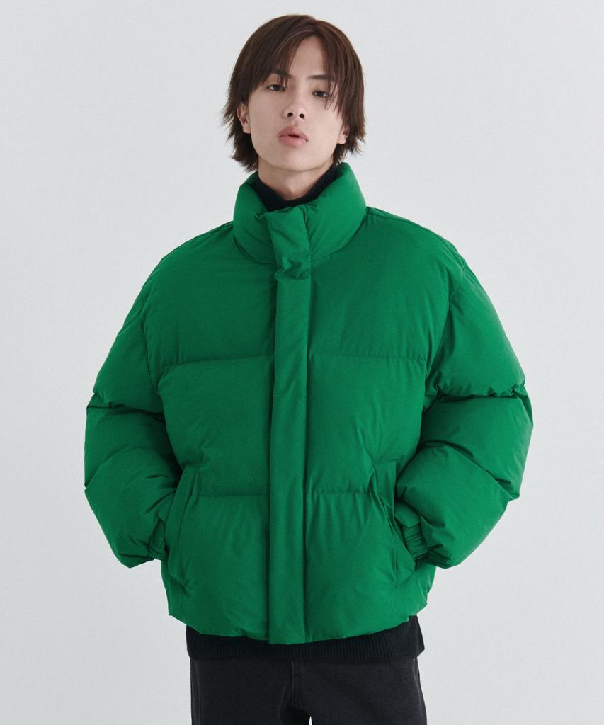 Musinsa Standard Daily Puffer Short Padded Jacket [Irish Green]
