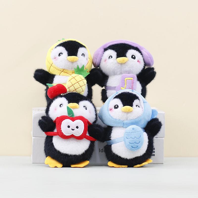 Animal Cute Penguin Plush Toy Keychain With Pp Cotton Filling For Idea Gift