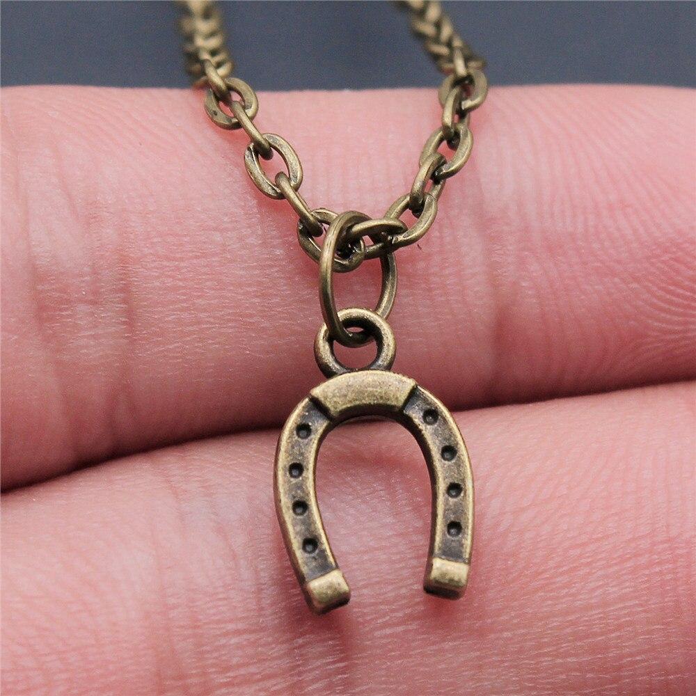 Horse Head And Horseshoe Necklace Jewelry Making Supplies Vintage Fashion Jewelry On The Neck