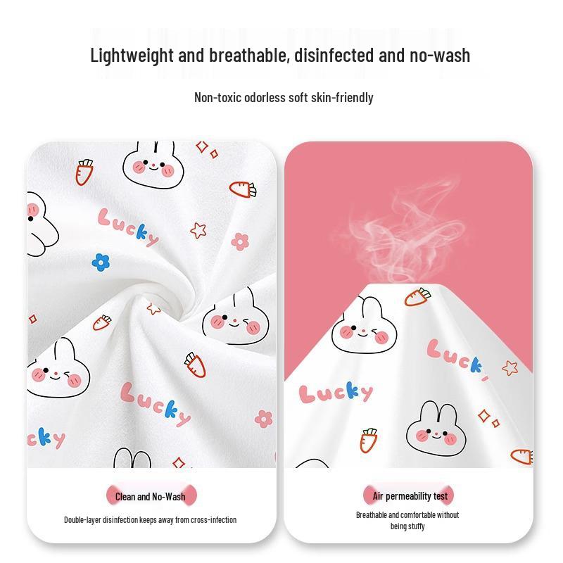 Одноразовый гостиничный постельный набор: Двухслойные непромокаемые простыни, пододеяльник и наволочки, покрывало - дорожный набор из четырех предметов