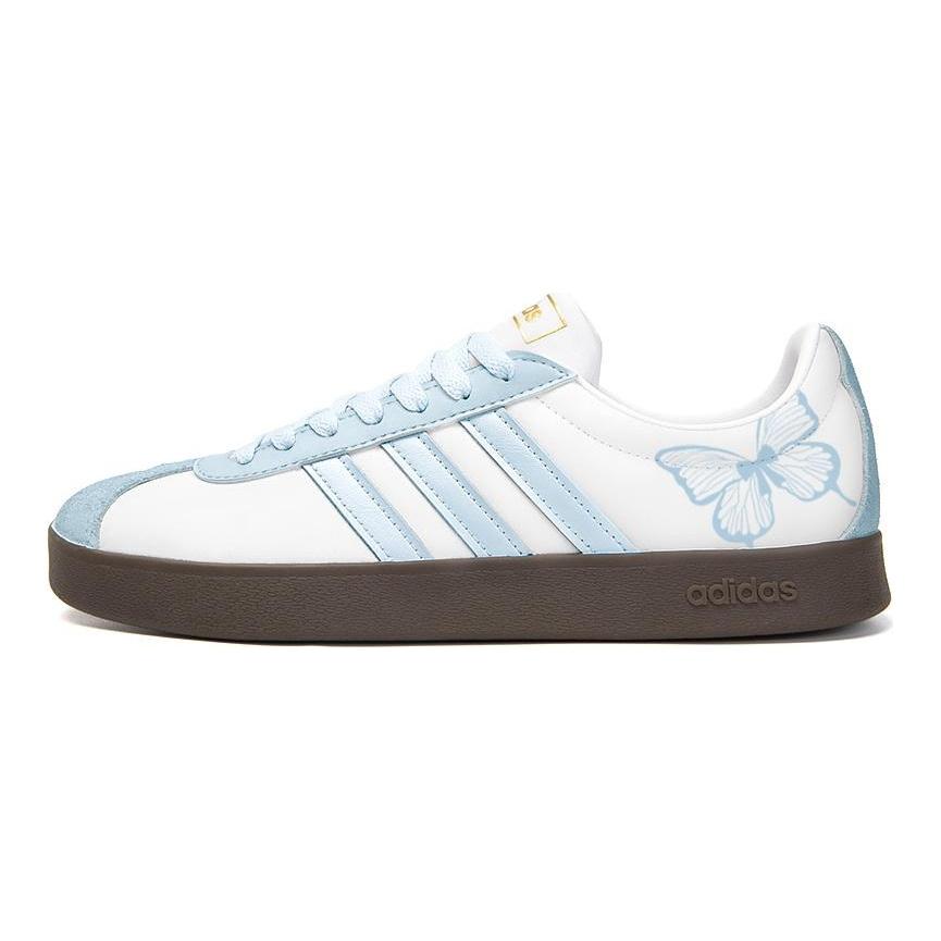 adidas Кроссовки для скейтбординга Neo VL Court 2.0, нескользящие, износостойкие, низкие, унисекс, бело-синие, ID6015(Команда354-)