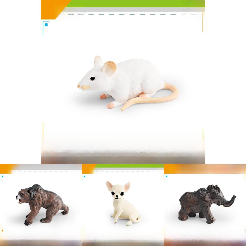 Медведи Мамонты ПВХ Симуляция Модели животных со статичными фигурами дикой природы для образования