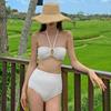 Korean Style Hollow High Waist Bikini - Women's Two-Piece Swimsuit