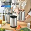 Rotatable Cooking Tools Organizer Plastic Cutlery Drainer Stand Kitchen Utensils Holder  Home