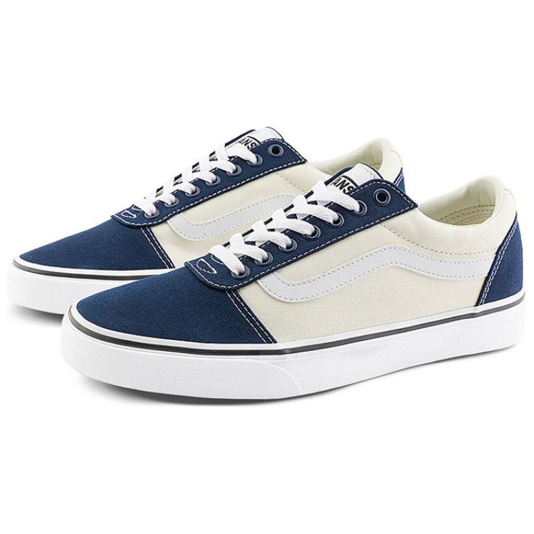 Vans Ward Simple Low Top Canvas Shoes Men Sneakers Blue White VN0A38DM5S2