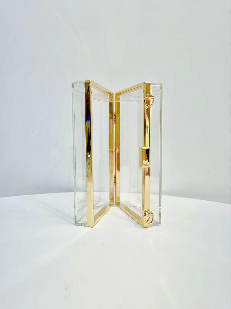 Transparent Acrylic Crossbody Chain Bag - Women's Evening Jelly Handbag
