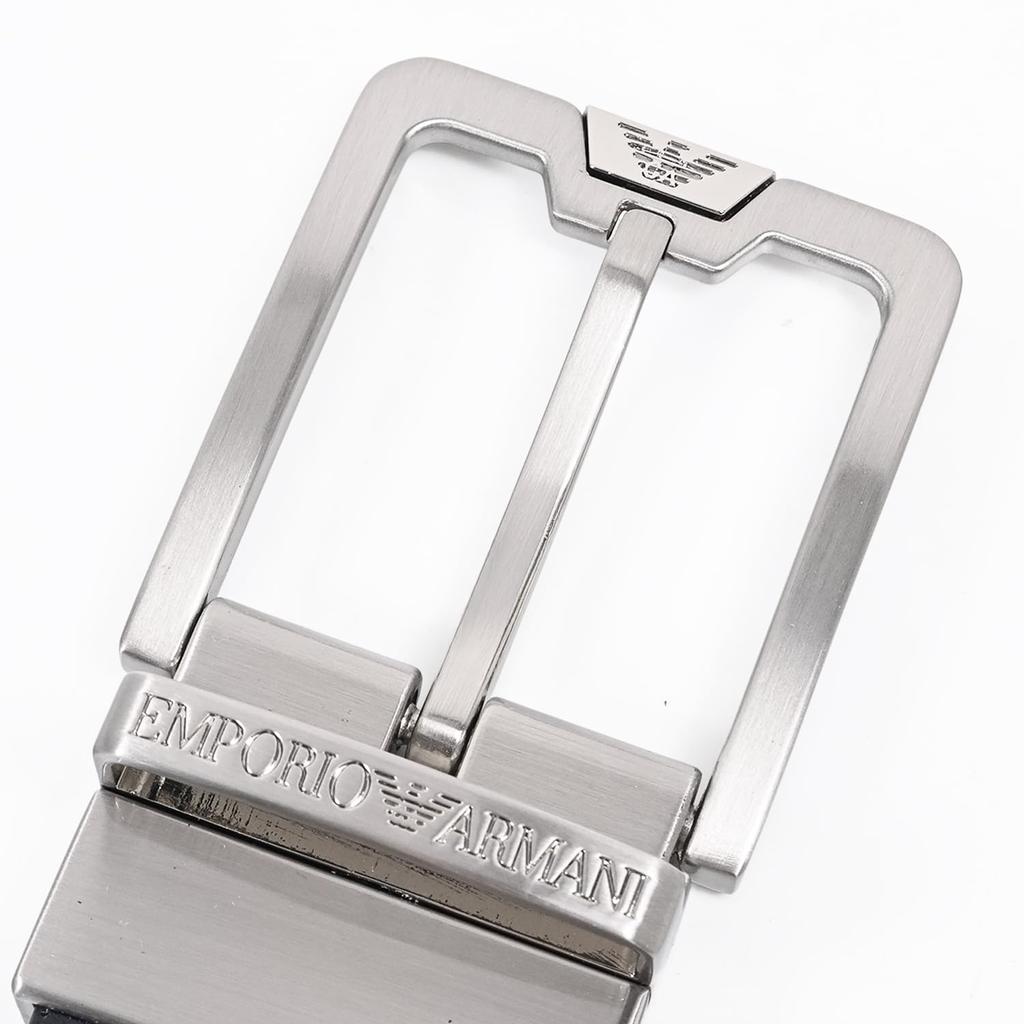 Орел Emporio Armani совместим с ремнем Stringa dark Y4S502 Y221E Day gift, шириной 3,5 см, тисненый, системный, двусторонний, мужской, синий/черный, 88017,