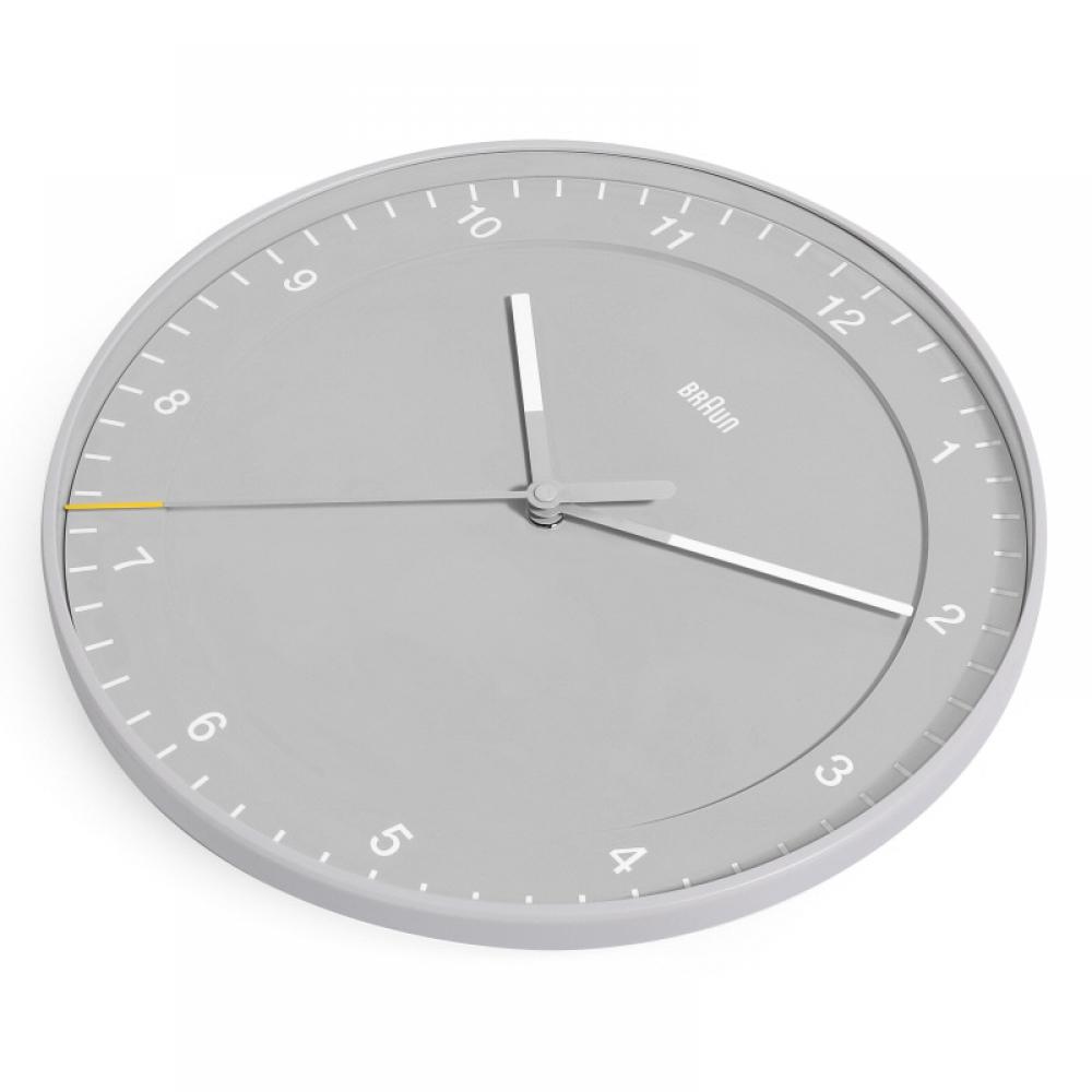 Braun Bc17g Classic Analog Low Noise Large Public Wall Clock