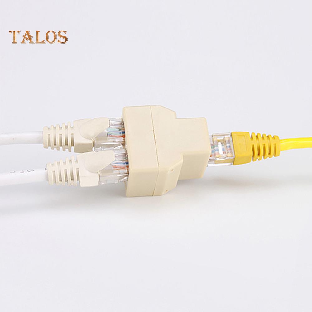 Talos PC House 1-2-полосный двойной гнездовой сетевой адаптер Cat6/5/5e RJ45 Lan Ethernet