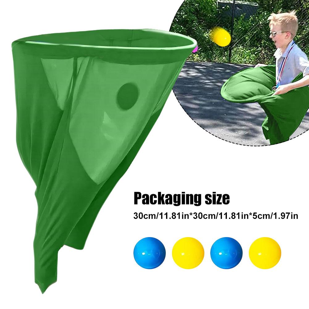 Granny Pants Field Family Reunion Game with 4 Bouncy Balls Outdoor Games Set with Oversized Pants for Outside Backyard Field Day